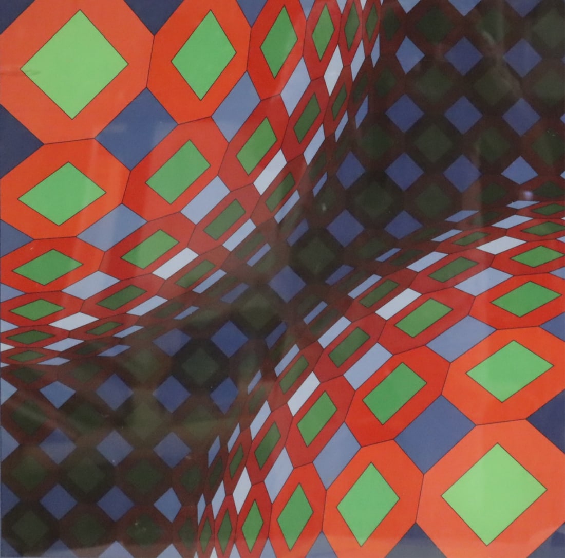 VICTOR VASARELY Signed & Numbered Lithograph (1 of 4)
