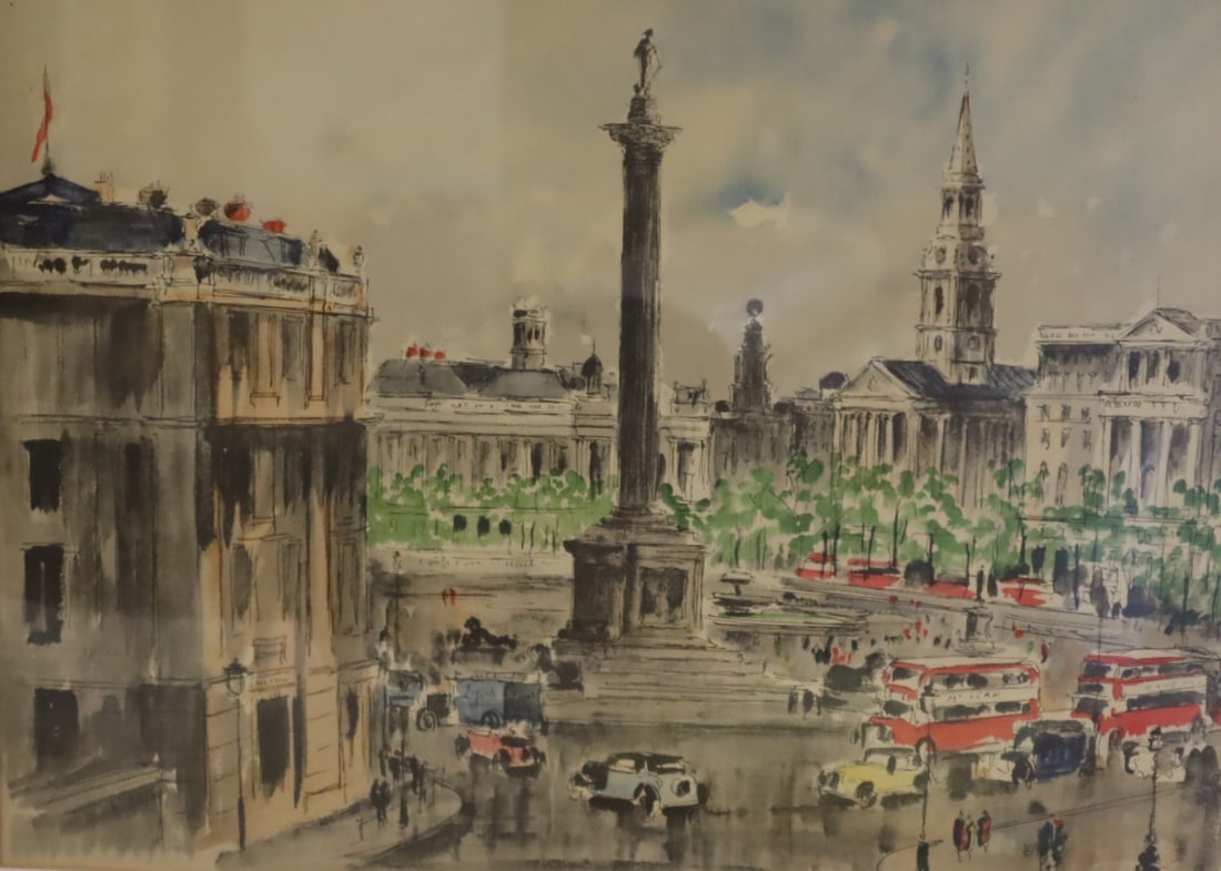 GUY De NEYRAC Signed Watercolor. (1 of 4)