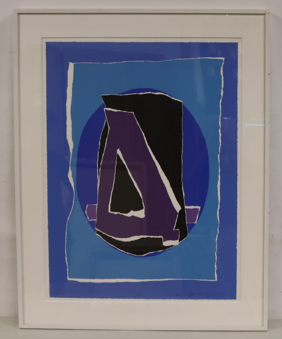 ADJA YUNKERS Signed & Numbered Abstract Litho (1 of 5)
