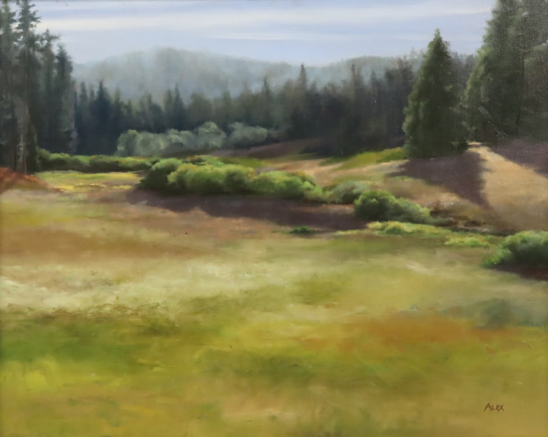 REBECCA ALEX Signed Oil On Canvas Landscape. (1 of 4)