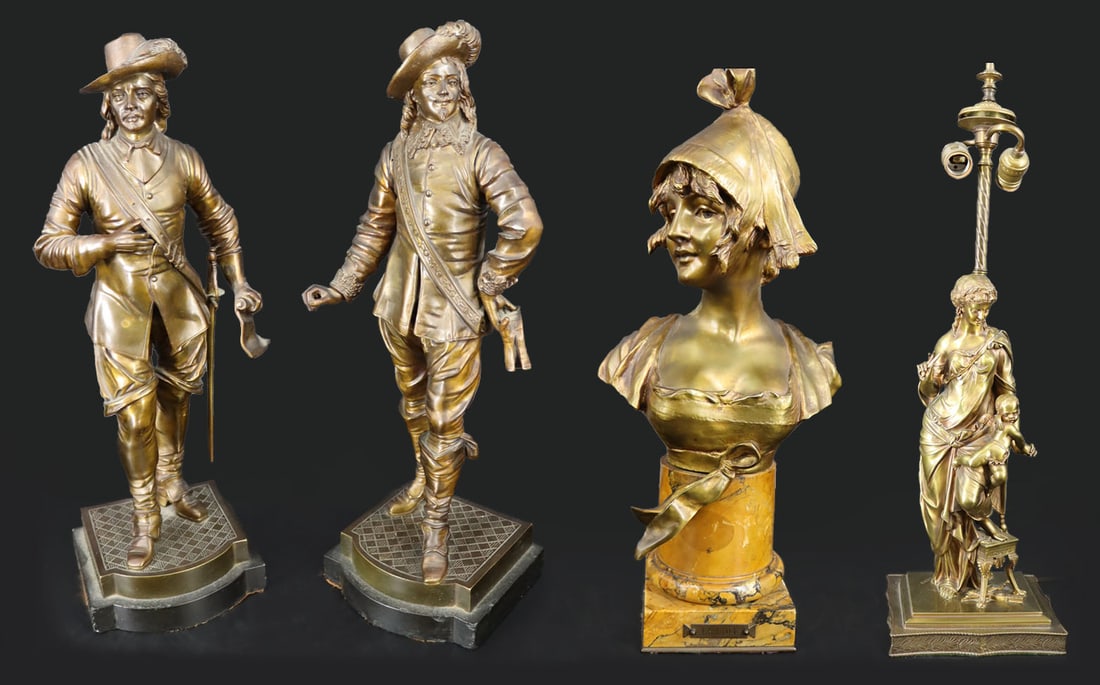 Group of (4) Antique Bronzes. (1 of 14)