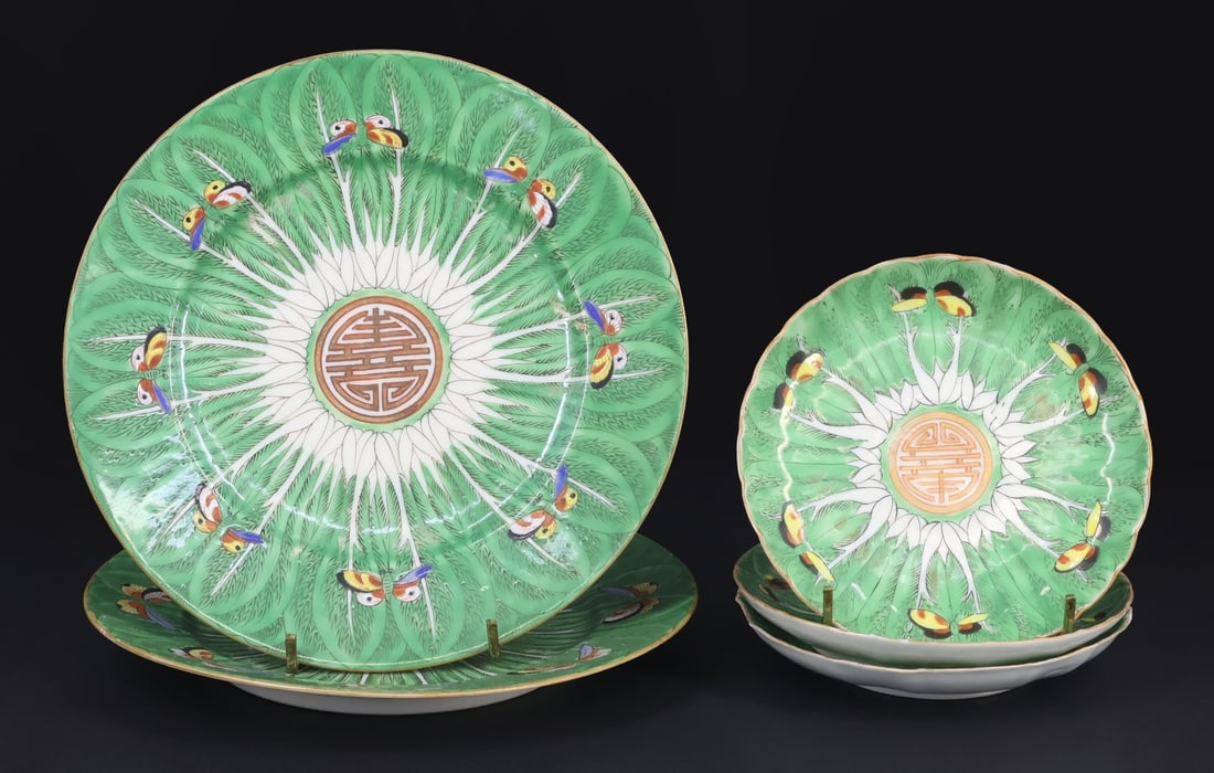 (5) Chinese Cabbage Leaf Export Plates. (1 of 7)