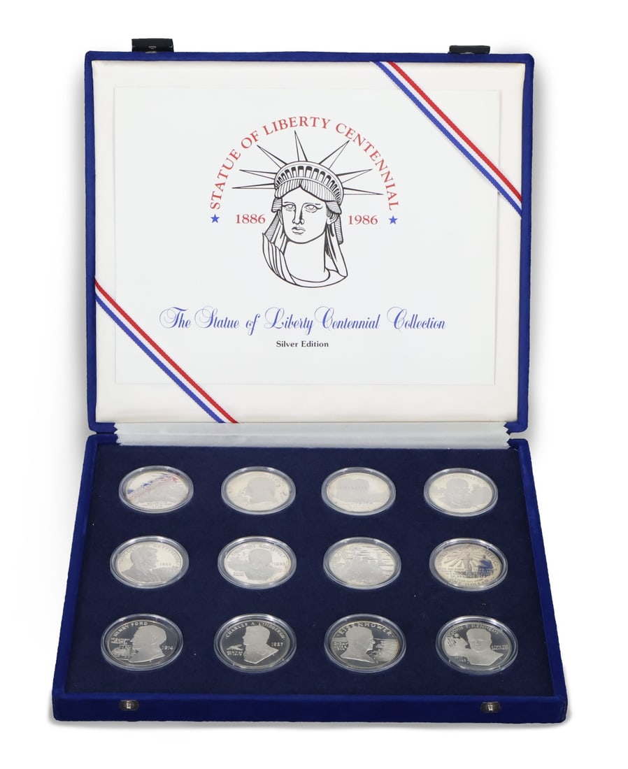 EXONUMIA. Frank Gasparro Sterling Medal Set. (1 of 10)