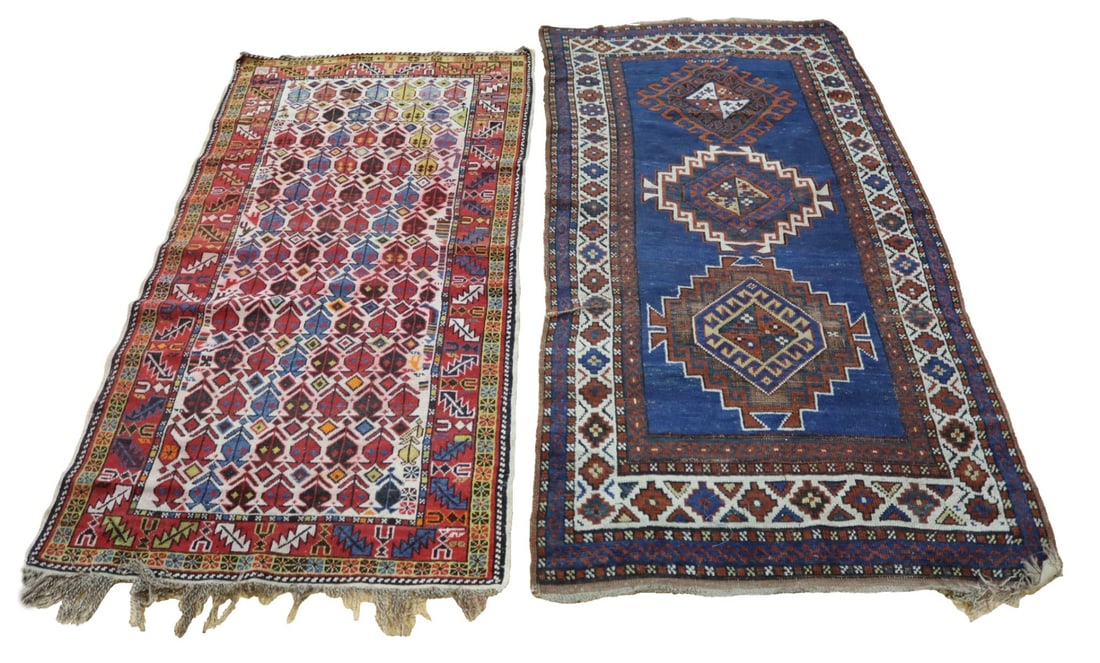 (2) Antique and Finely Hand Knotted Carpets. (1 of 9)