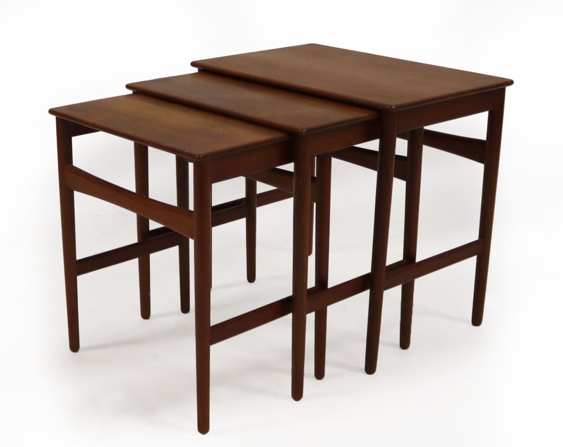 Midcentury Hans Wegner Teak Nesting Tables. (1 of 5)