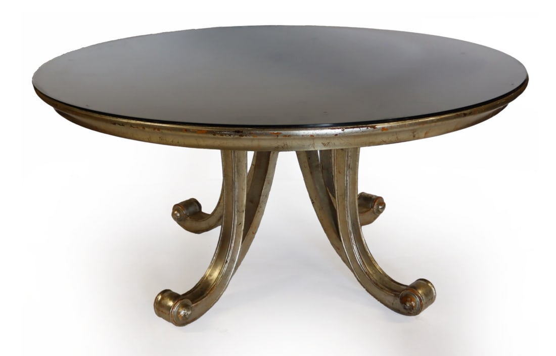 CHRISTOPHER GUY Silver Giltwood Base Dining Table (1 of 5)