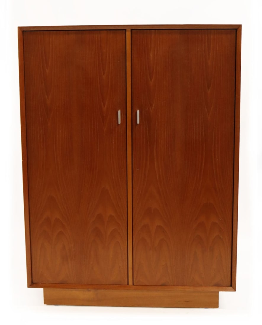 Danish Modern Teak 2 Door Cabinet. (1 of 8)