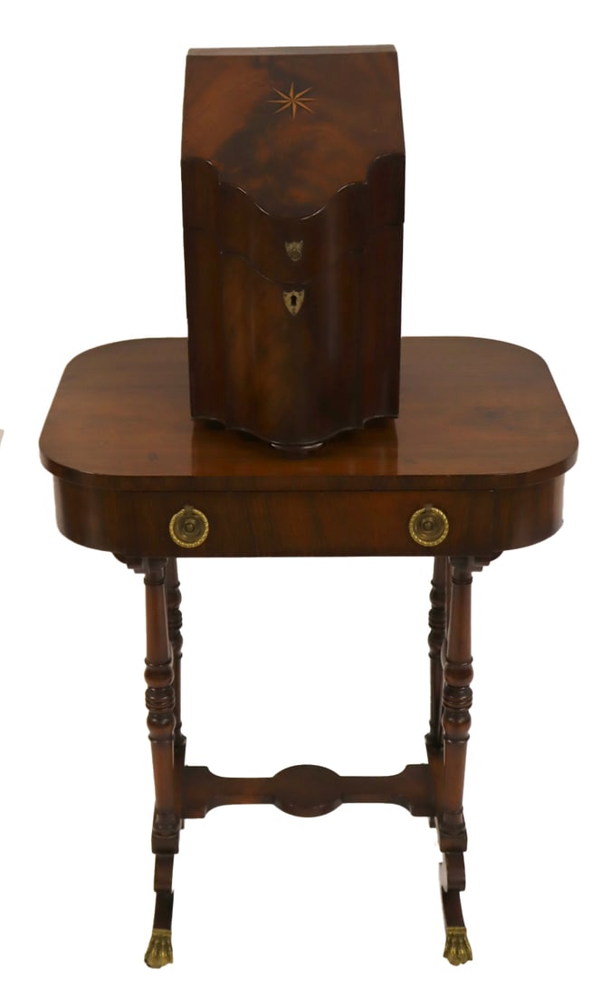 Regency One Drawer Stand together with a Mahogany (1 of 10)