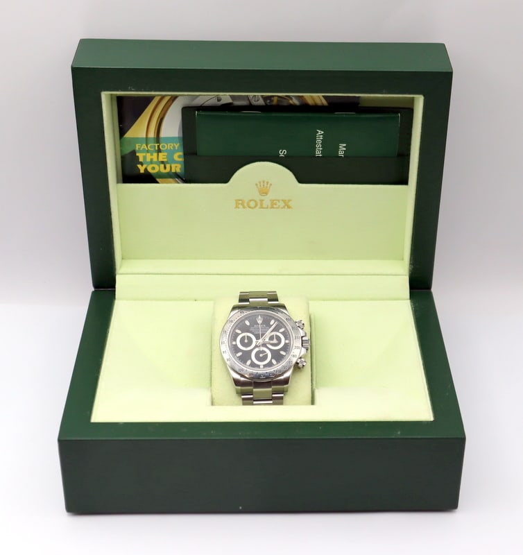JEWELRY. Rolex Cosmograph Daytona Steel Watch. (1 of 20)