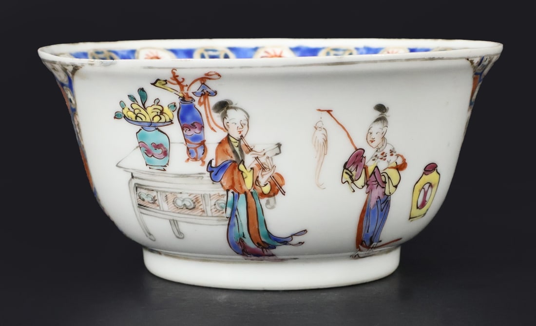 Chinese Enamel Decorated Bowl. (1 of 7)