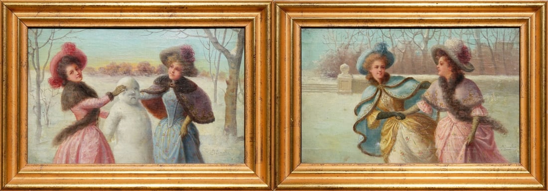 SIGNED (19TH CENTURY) [2 WORKS]. (1 of 9)