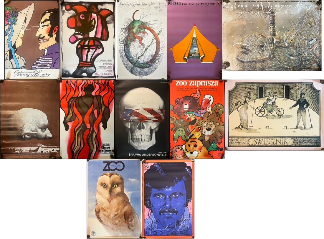Grouping of (12) Polish Posters. (1 of 13)
