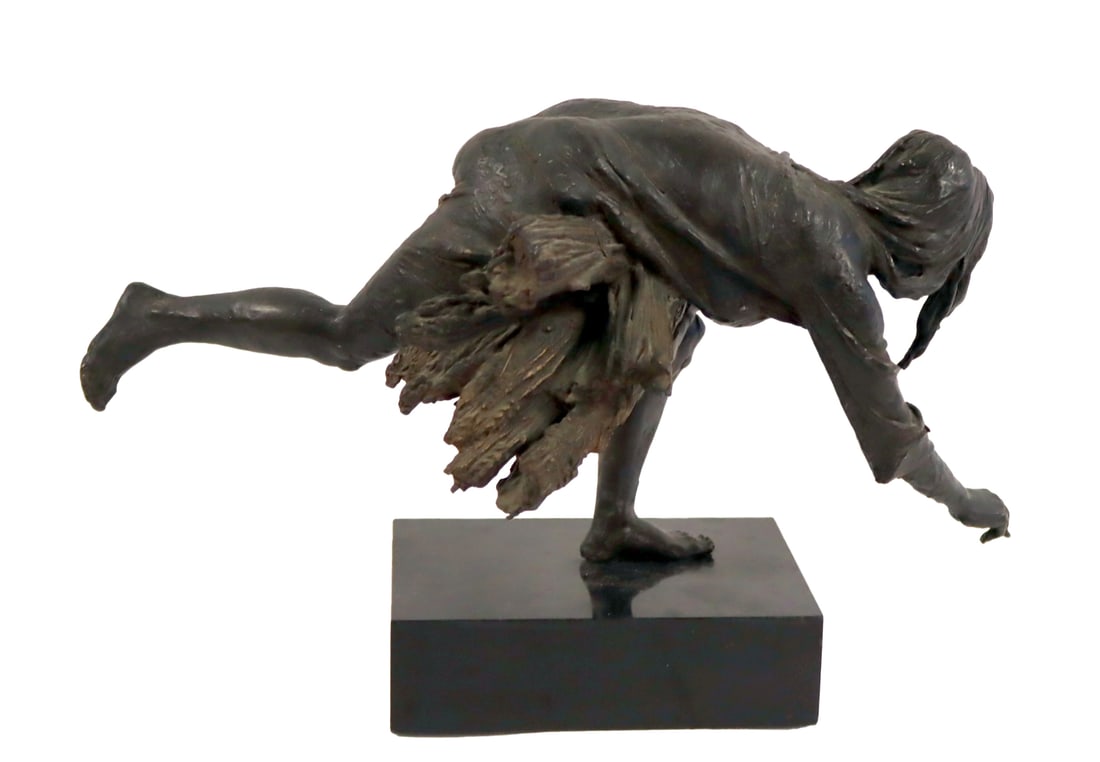 BRUNO LUCCHESI (AMERICAN, B. 1926): From a Westchester NY collection. Dimensions: bronze 8.25" h x 11.5" w x 16.5" d and 10.25" h with base.
