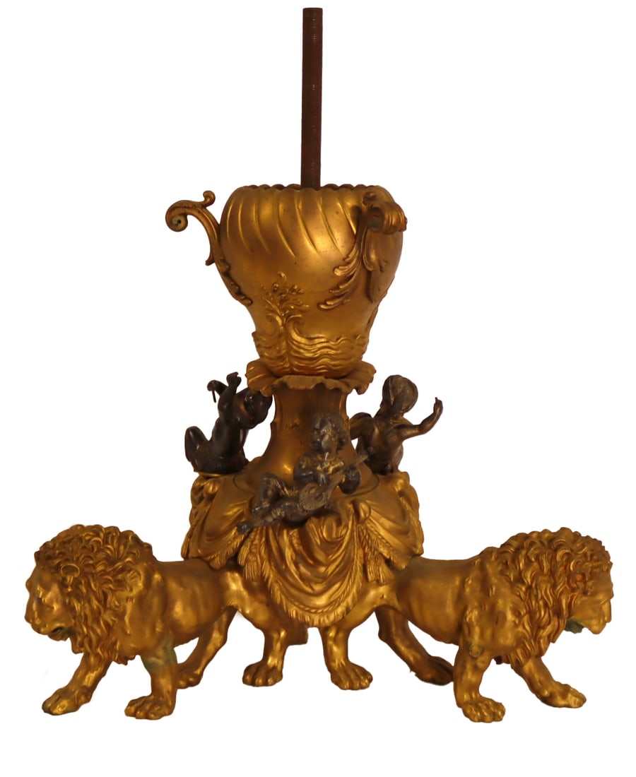 Fine Antique Gilt & Patinated Bronze Figural Base (1 of 10)