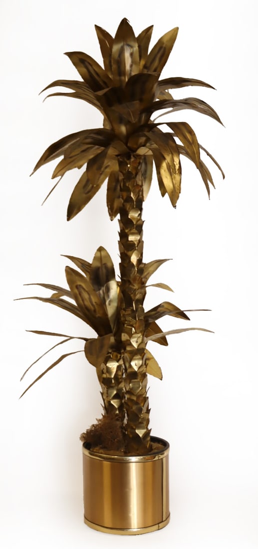 After Maison Jansen Vintage Brass Palm Tree. (1 of 6)