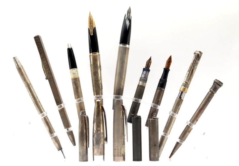 Assorted Grouping of Sterling Pens and Mechanical (1 of 20)