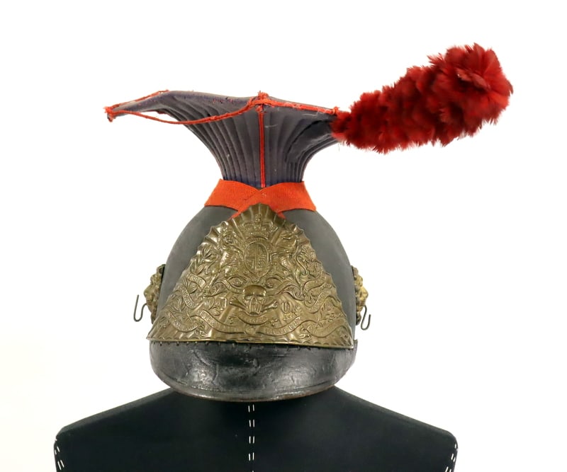 MILITARIA. British Queen's Lancers Chapka Helmet. (1 of 8)