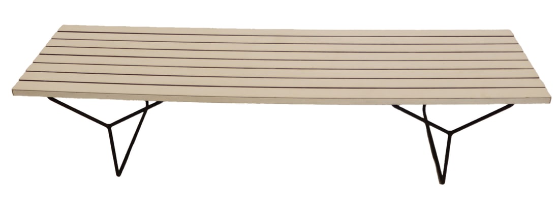 HARRY  BERTOIA  Laminate Slatted Bench. (1 of 4)