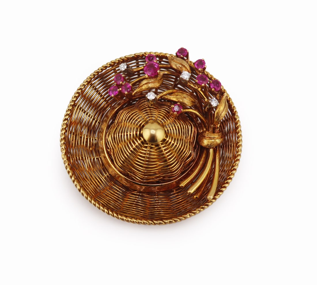 JEWELRY. Tiffany & Co. Italian 18kt Gold, Ruby and (1 of 10)