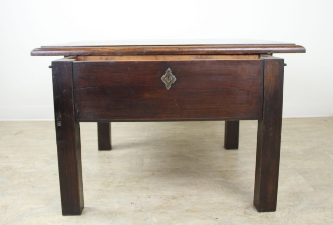 Antique Elm Coffee Table with a Floating Top. (1 of 7)