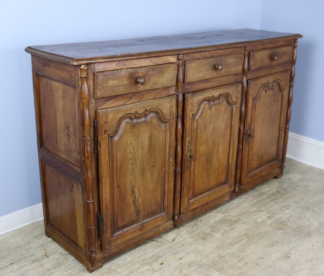 Antique French Elm Enfilade with Column Detail. (1 of 13)