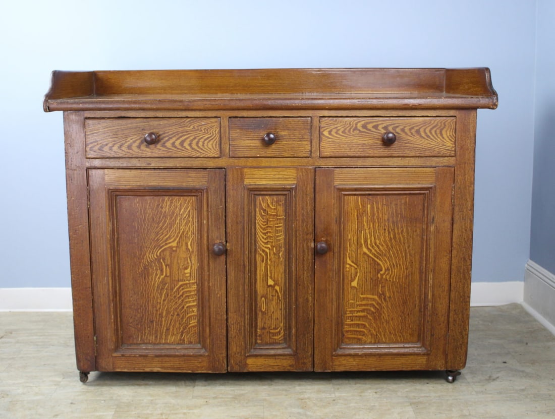 Antique Scottish Dresser Base on Castors. (1 of 10)