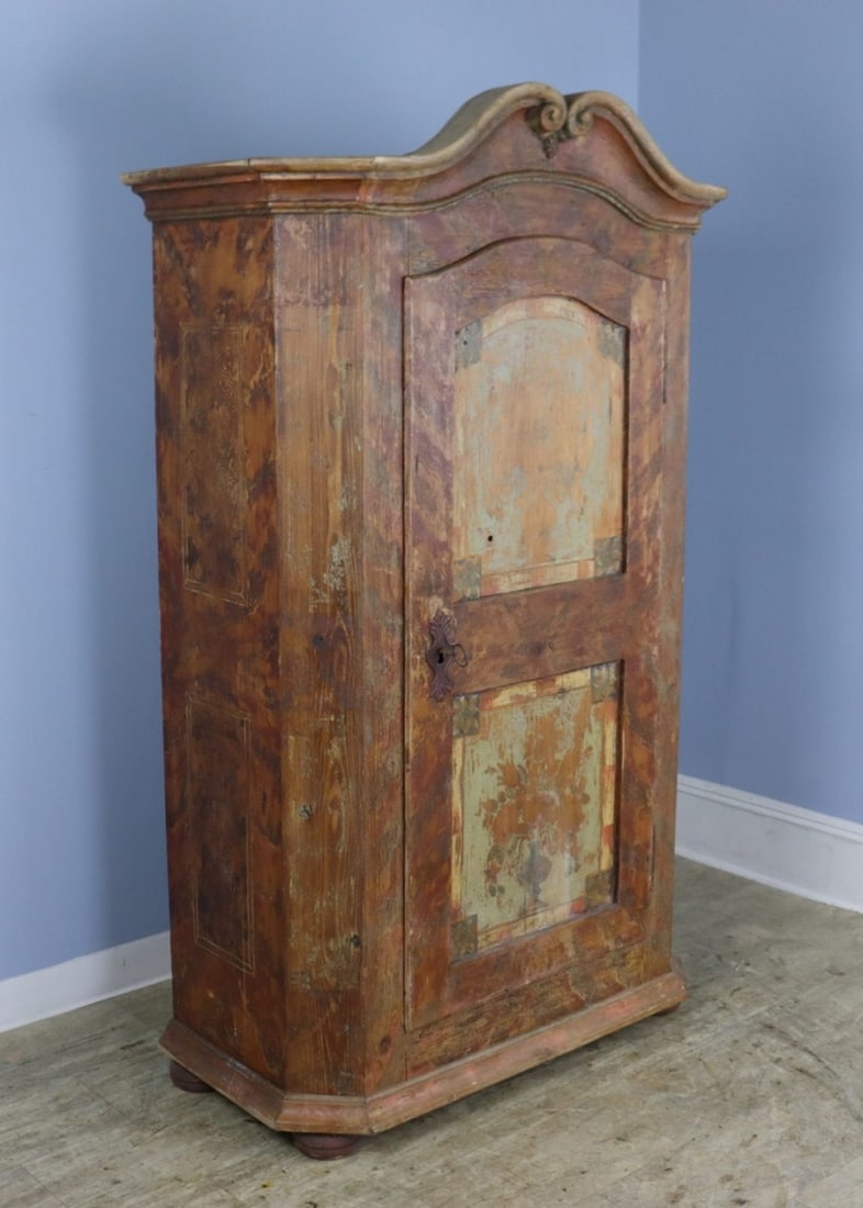 Rustic French 19th Century Painted Armoire. (1 of 14)