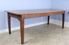 Long French Rustic Antique Pine Farm Table.