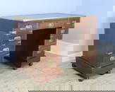 19th C Leather Topped Mahogany Campaign Desk.