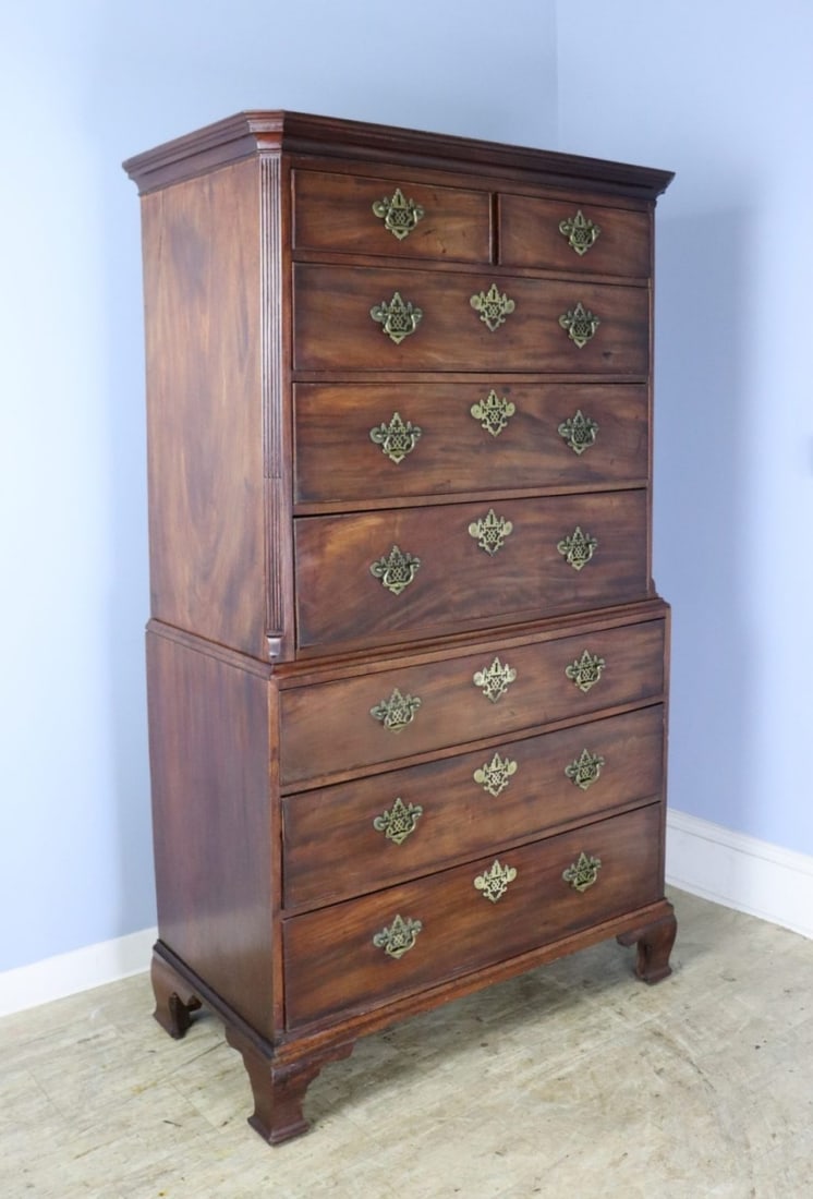 Early Georgian Mahogany Chest on Chest. (1 of 16)