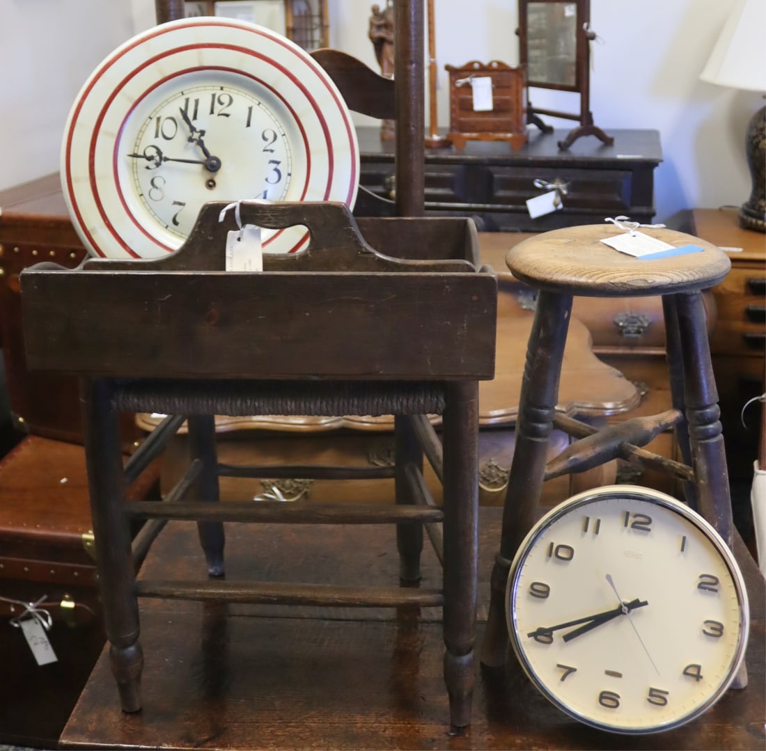 Grouping of Chairs, Clocks, Etc. (1 of 9)