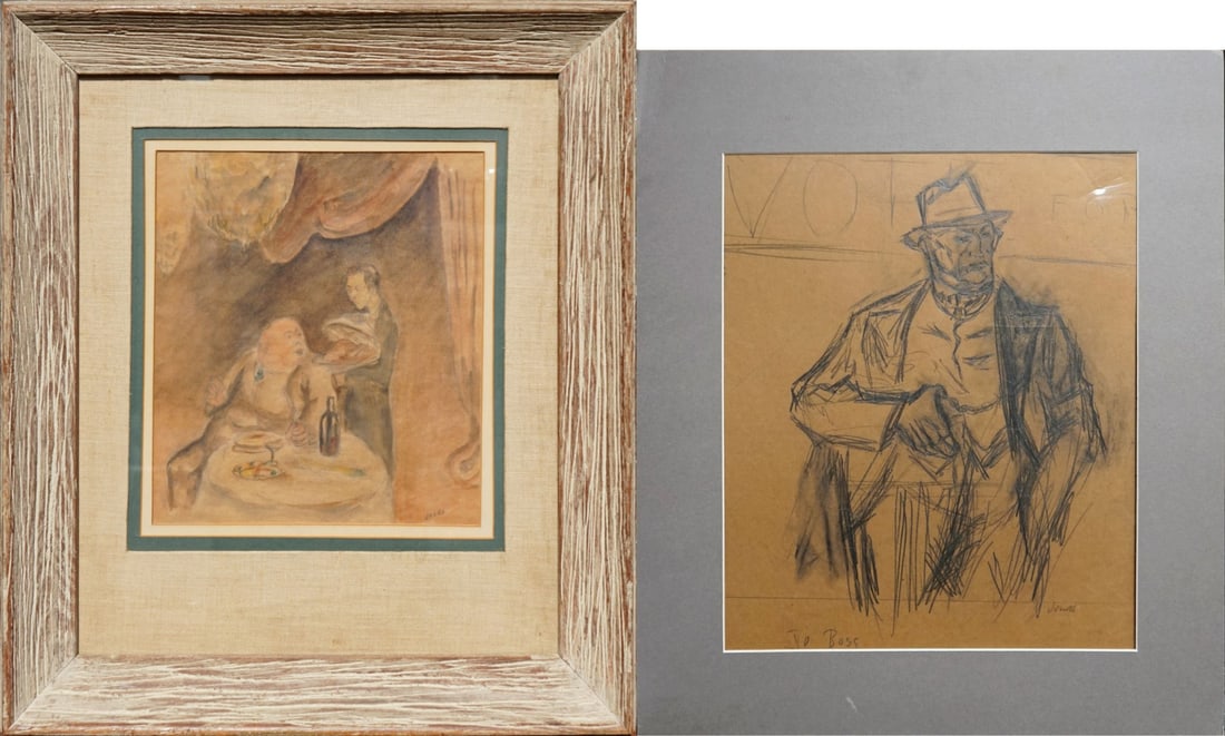 MERVIN JULES (AMERICAN, 1912-1994) [2 WORKS]. (1 of 11)