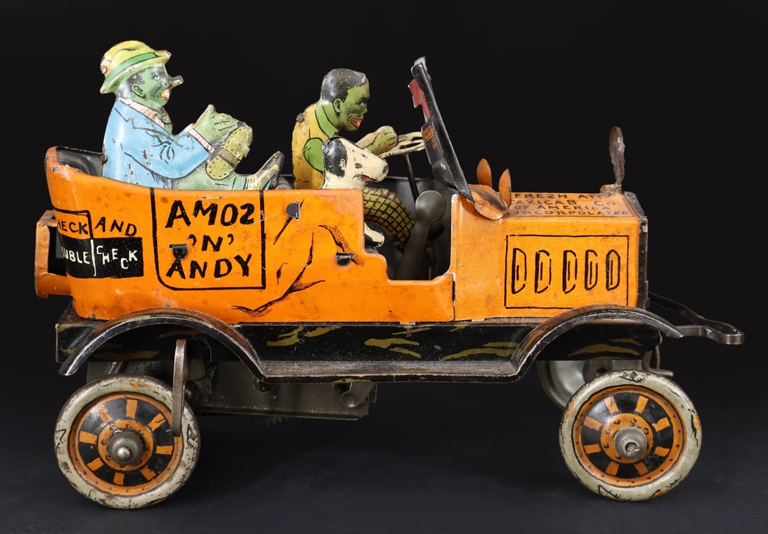Amos & Andy Fresh Air Taxi Cab Tin Toy Louis Marx (1 of 7)