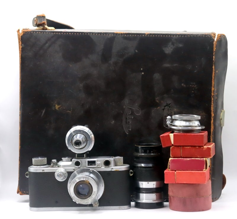 Leica III With (3) Assorted Leica Lenses, and (1 of 20)