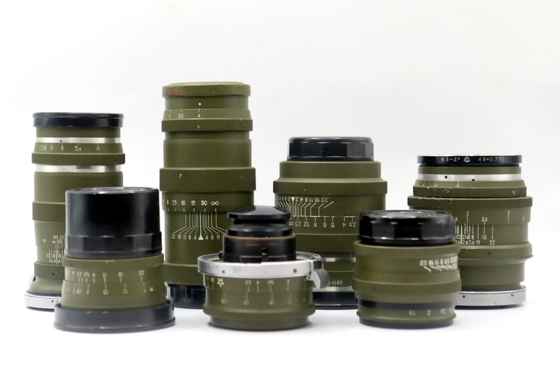 (7) Assorted USSR Soviet Military Camera Lenses. (1 of 20)
