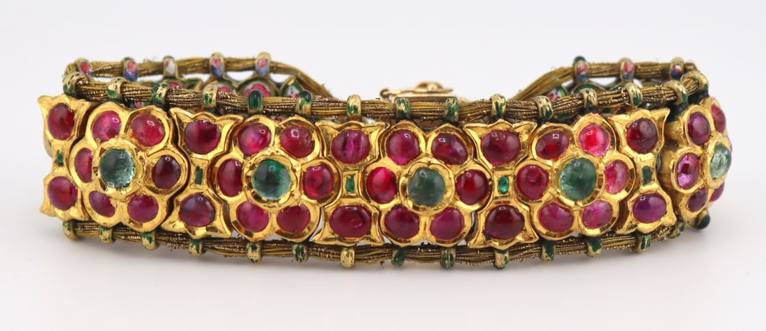 JEWELRY. Mughal Ruby Emerald and Diamond (1 of 17)