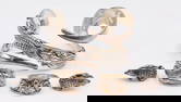 JEWELRY. Sterling Barry Kieselstein Cord Grouping.