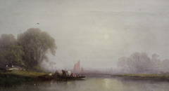 AMERICAN SCHOOL Oil On Canvas.