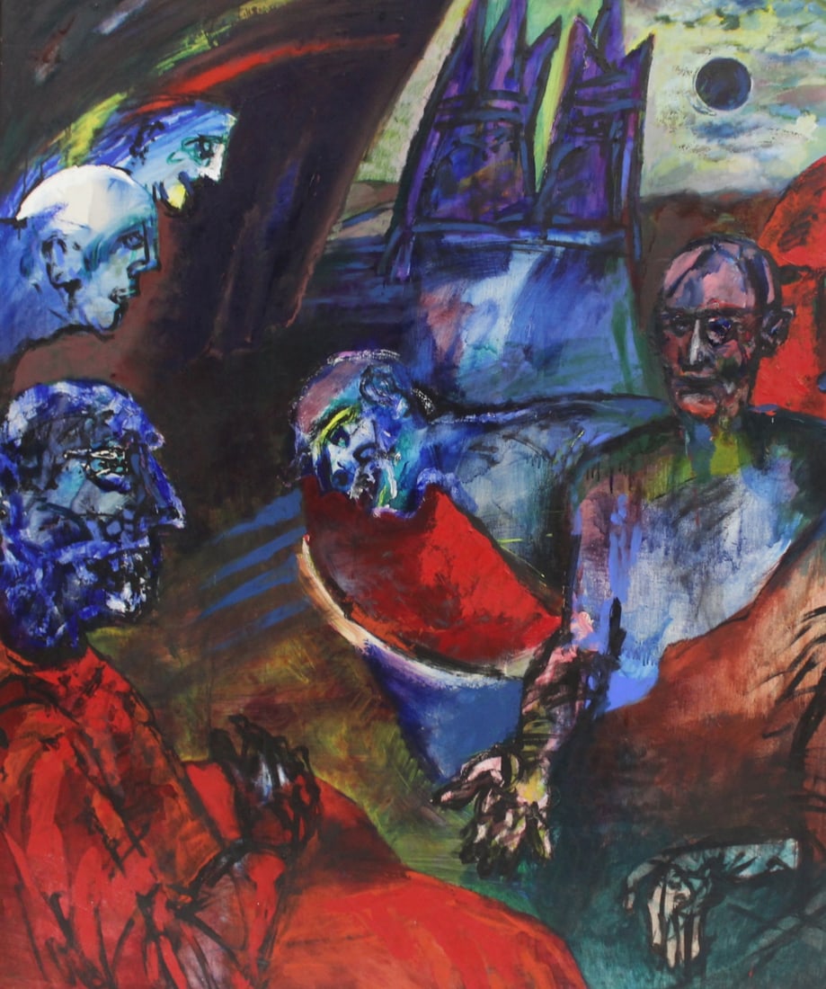 KAREL ZAVADIL Signed  And  Dated Oil,On Board (1 of 9)