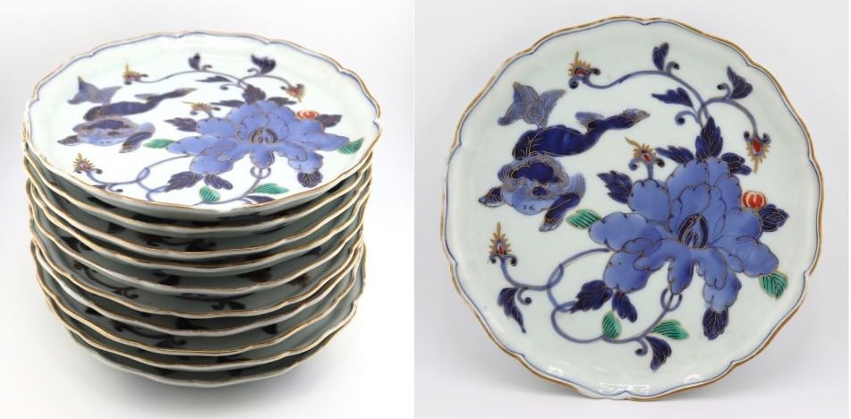 Collection of (10) Japanese Foo Dog Dishes. (1 of 13)