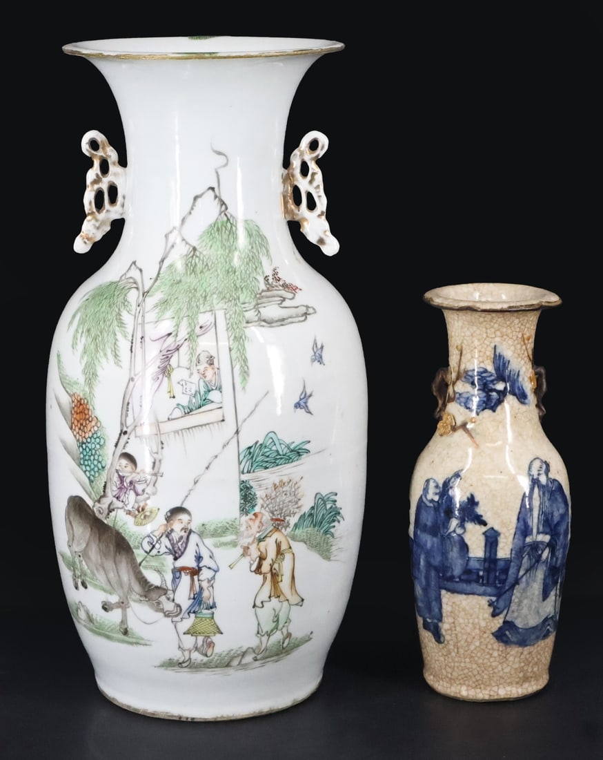 (2) Chinese Ceramic Vases. (1 of 11)