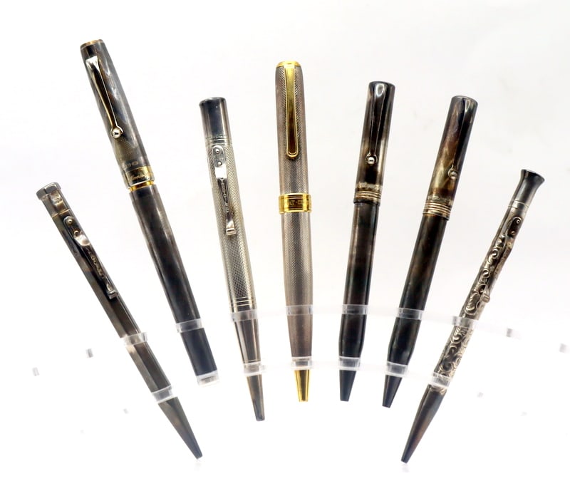 Large Sterling Pen Grouping Incl. Yard-O-Led. (1 of 15)