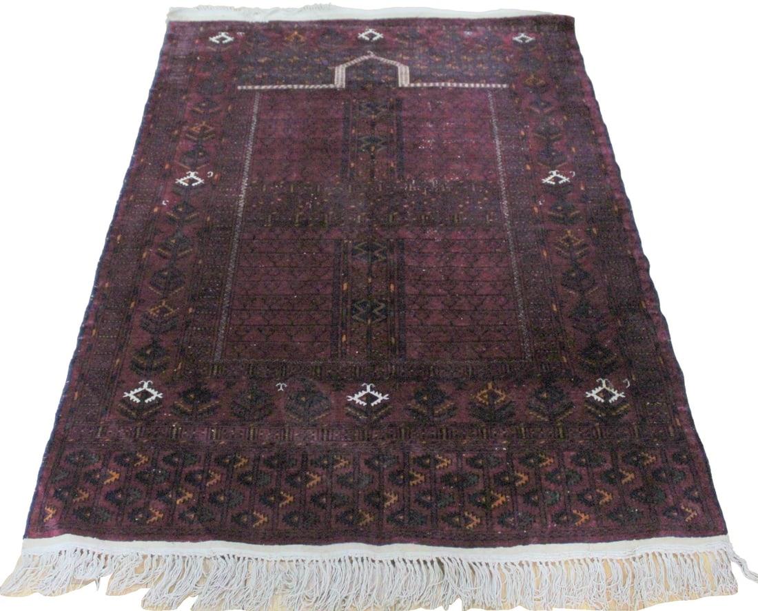 Vintage & Finely Hand Knotted Bokhara Style Carpet (1 of 6)