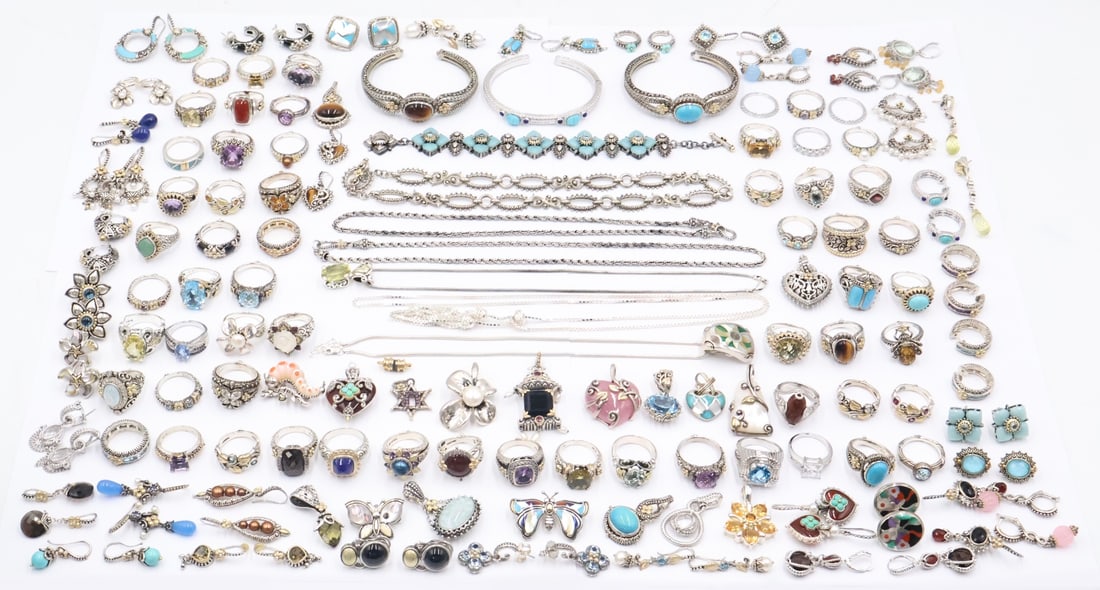 JEWELRY. (119) Pieces of Sterling Jewelry. (1 of 18)