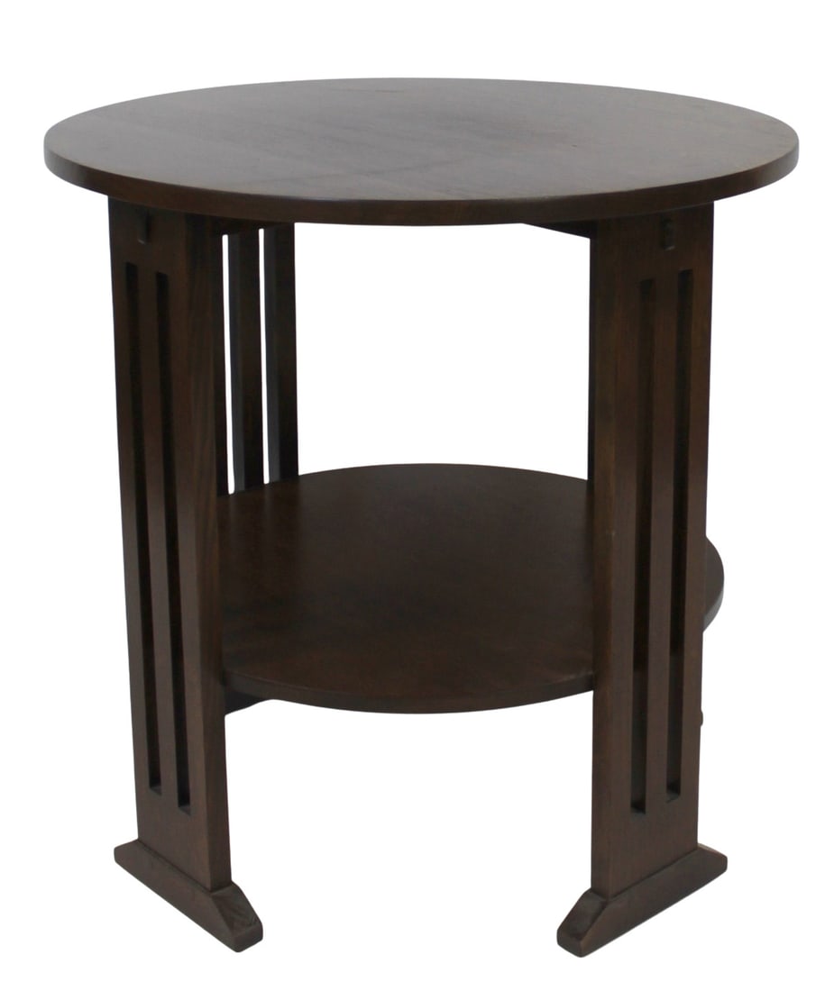 Stickley Audi Oak Arts & Crafts Style Center Table (1 of 4)