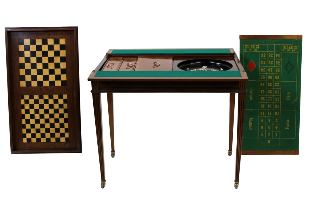 French Lift Top Roulette Game Table. (1 of 12)