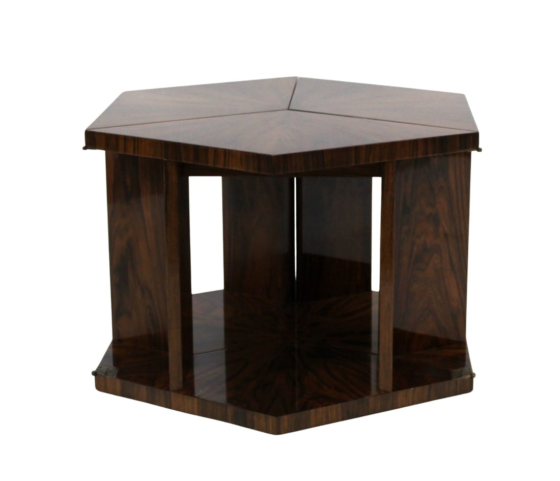Art Deco Metamorphic Hexagonal Table. (1 of 8)