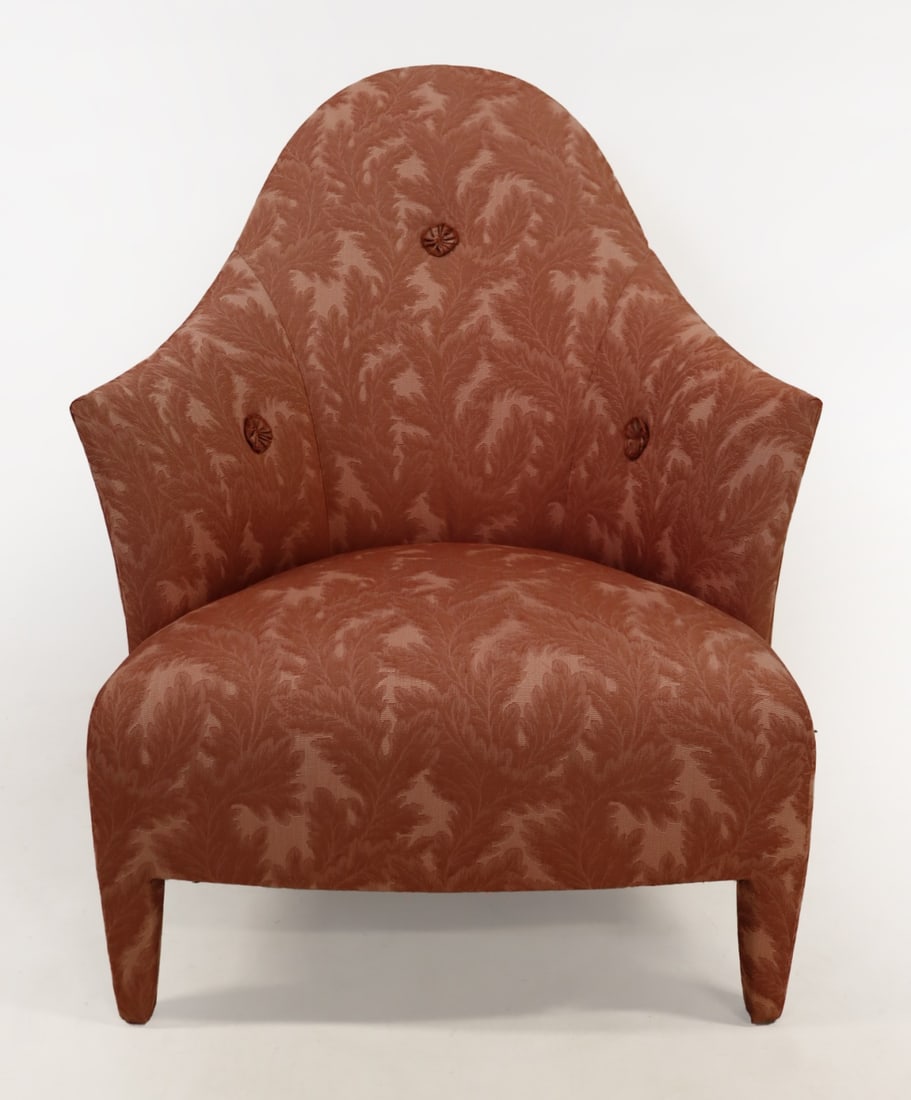 John Hutton for Donghia Chair.: From a Manhattan, NY estate. Dimensions: measures approx. 32"w x 36"d.