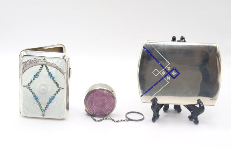 SILVER. (3) Assorted Silver Cases. (1 of 13)