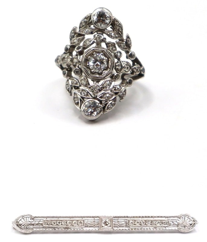 JEWELRY. 14kt Gold, Platinum, and Diamond Jewelry (1 of 12)